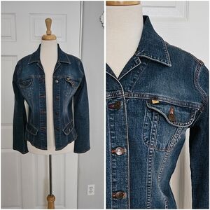 Vintage Louie Denim Jacket Western Shirt with Bell Sleeves